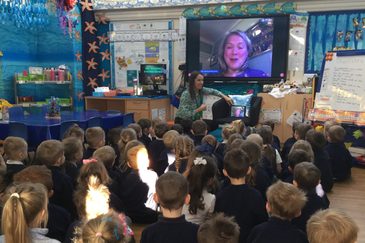 Virtual education school session